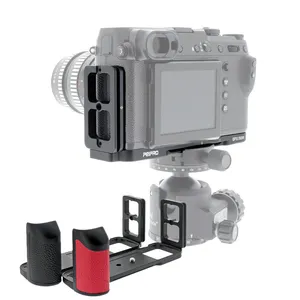 Peipro plaque de dégagement rapide montage caméra L plaque support support de poignée pour FUJI <span class=keywords><strong>FUJIFILM</strong></span> GFX50R GFX 50R trépied monopodes - Product Image 1