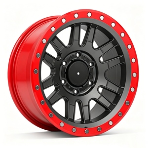 ล้อออฟโรดสีแดงลาย Beadlock ขนาด 5x114.3 5x120 5x112 5x114.3 สำหรับ E91 359m F33 Tt Mk2 ล้อฟอร์จ - Product Image 1