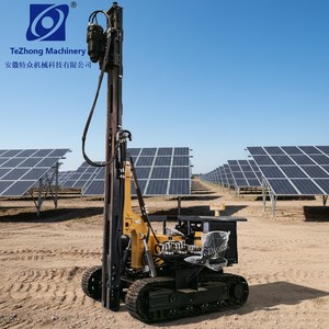 Pileuse solaire photovoltaïque, machine <span class=keywords><strong>de</strong></span> piquage hydraulique robuste avec châssis sur chenilles, pour l'installation <span class=keywords><strong>de</strong></span> fondations <span class=keywords><strong>de</strong></span> panneaux solaires - Product Image 2