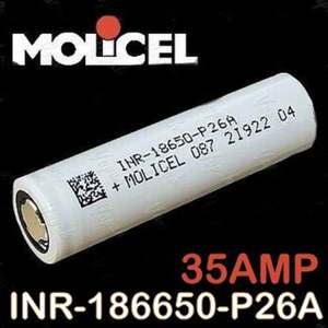 P26A 35A <span class=keywords><strong>D</strong></span>écharge MOLICEL 18650 P26A 3.6V 2600mAh Cellule <span class=keywords><strong>de</strong></span> <span class=keywords><strong>batterie</strong></span> INR18650 Li Ion <span class=keywords><strong>Batterie</strong></span> <span class=keywords><strong>Prix</strong></span> <span class=keywords><strong>de</strong></span> gros pour outils électriques <span class=keywords><strong>Batterie</strong></span> - Product Image 3
