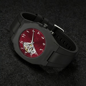 Montre à quartz à chiffres arabes de luxe, best-seller, OEM, analogique, automatique, montre-bracelet pour homme, montre en silicone - Product Image 5