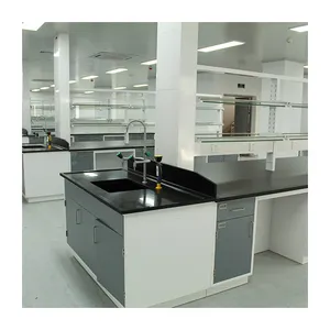 CE Approved Laboratory Furniture Full Weld Medical Laboratory Furniture Island Table