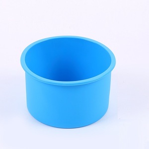 Moule en silicone rond écologique de 4 pouces pour chiffon, mousse, gâteau, pain, moulage par injection, couleur personnalisable DIY - Product Image 4