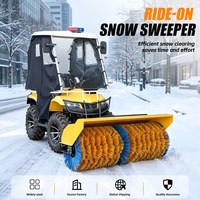 Barredora de Nieve Autopropulsada de 9.0kW, Ancho de Cepillado de 150cm, 3 en 1: Barrido/Lanzamiento/Quitanieves para Uso Municipal y Industrial