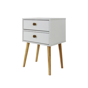 Mesita de noche de estilo simple para dormitorio, mueble de almacenamiento extraíble con diseño de espacio