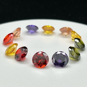 Đá Cubic Zirconia trắng, chất lượng 5A, cắt máy, kiểu cắt sáng, kích thước 3-12mm, đá quý rời, giá mỗi carat của HQ GEMS - Product Image 1