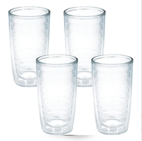 Bouteille d'eau écologique double paroi 16 oz en PS avec infuseur à thé, échantillon gratuit, compatible lave-vaisselle, idéale pour les voyages en voiture