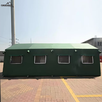 Carpa Portátil Forerunner 600D de Algodón Oxford y PVC, Impermeable, para las Cuatro Estaciones, Grande, Táctica, de Emergencia, para Refugiados, Móvil
