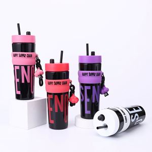 24 OZ Insulated Leak Proof Tumbler with Lid and Straw, Stainless Steel Coffee Travel Mug for Hot and Cold - Product Image 1