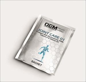 Bolsita de cuidado de las articulaciones con péptido de colágeno Sulfato de glucosamina Cloruro de potasio metil sulfonil metano vitamina C vitamina D3 - Product Image 1