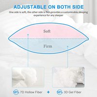 Oreillers de soutien pour le cou de la collection hôtelière pour les dormeurs sur le côté/le dos, lot de 2, taille Queen, super doux, alternative rafraîchissante et respirante