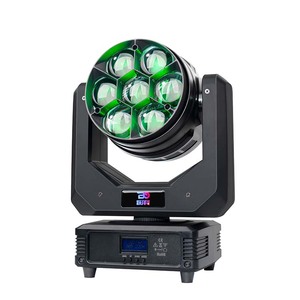 740Z Guangzhou 7x40W DMX LED RGBW WASH Effetto Luce da Palco con Attivazione Sonora per Matrimoni, DJ, Spettacoli, Concerti, Chiese - Product Image 1