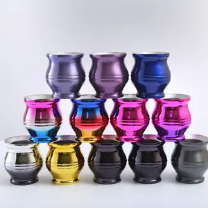 Wholesale 304 Mate Cup 180ml Portable Personalized Trendy Water Cups Coffee Outdoor Handy Cups With Bombilla Mate Straw Set