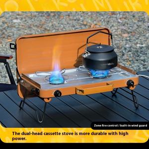 Juego de Estufa de Gas Portátil para Acampar al Aire Libre, Parrilla para Asar, Olla Caliente, Utensilios de Cocina para Senderismo, Picnic y Aventuras - Product Image 2