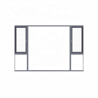 Ventanas Abatibles Minimalistas de Aluminio con Marco Delgado, Doble Acristalamiento, Rotura de Puente Térmico y Bisagras Ocultas para Arquitectura