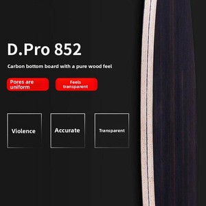 ไม้ปิงปอง Yinhe D852 รุ่นเจ็ดชั้น ทำจากไม้มะเกลือและคาร์บอนฟีนอลิก แบบด้ามจับสไตล์เพนโฮลด์  ไม้ปิงปอง <span class=keywords><strong>Xu</strong></span> <span class=keywords><strong>Xin</strong></span> คาร์บอนไฟเบอร์ ระดับมืออาชีพ PRO852 - Product Image 2