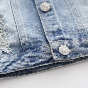 Nouveau Style printemps automne vêtements d'extérieur pour enfants manteau <span class=keywords><strong>sans</strong></span> manches coton Denim décontracté bébé <span class=keywords><strong>garçon</strong></span> gilet veste - Product Image 6