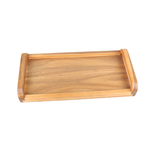 Assiette de service rectangulaire moderne et durable en bois d'acacia avec couleur personnalisable pour les plateaux décoratifs de cuisine à domicile - Product Image 6