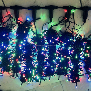 Exterior de alta calidad 2025 gran oferta Cable de goma IP67 Led ventana cortina Cadena de luz con Flash Led cortina luces de Navidad - Product Image 6