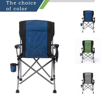 Chaise de camping pliable portable et durable avec cadre en fer et tissu Oxford - Design moderne pour la plage, le parc, les hôtels et les voyages