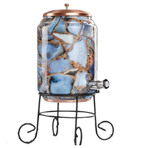 Refroidisseur d'eau en cuivre de style vintage avec un design simple, parfait pour les ustensiles de cuisine, les mariages, les bureaux et les événements, élégant et fonctionnel - Product Image 4