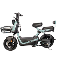 Vélo électrique en gros à cadre en acier, 6 tubes, contrôleur, pneus larges de 10 pouces, trottinette électrique puissante 40 km/h, batterie au plomb-acide/lithium 48 V