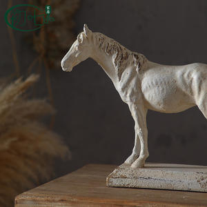 Antique Style Horse Figurine <b>Resin</b> Tabletop Decoration For Tea Room Home Decor - Product Image 3
