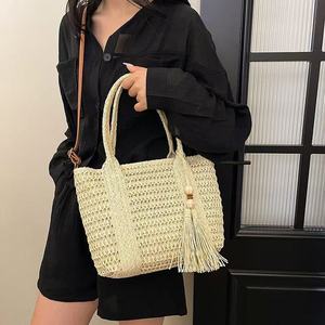 Nuevo Bolso de Mano para <span class=keywords><strong>Mujer</strong></span>, Bolso Tejido Cruzado al Hombro, de Gran Capacidad, Estilo Playa - Product Image 6