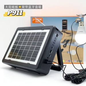 Altavoz <span class=keywords><strong>P911</strong></span> para Comercio Exterior con BT5.3, Luz LED Portátil para Exteriores, Panel Solar, 6000 mAh, Antena de Mano, Radio, Ranura para Tarjeta - Product Image 5