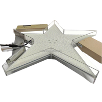 Nouveau panneau lumineux LED en forme d'étoile, étanche IP65, DC12V, RGB, alimentation automatique, lumières ponctuelles, utilisation paysagère, CRI élevé 90