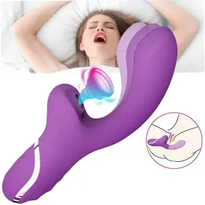 Hot Selling 2 In 1 Clitoral Sucking Vibrator G Spot Vibrators Sex Toy For Women Vacuum Stimulator Dildo Vibrator Adult Toys