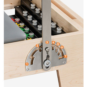 หอปฏิรูปสำหรับพิลาทิสเพื่อการค้าของ Chifory พร้อมราวครึ่งซีกไม้เมเปิ้ลเครื่องออกกำลังกายพิลาทิสเป็นมิตรกับสิ่งแวดล้อม - Product Image 4