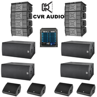 Haut-parleurs CVR Line Array à trois voies en bois de 12 pouces étanches Active Stage avec une grande puissance pour les systèmes de son surround