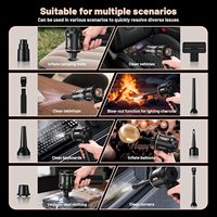 Aspirateur souffleur sans fil portable personnalisé avec plusieurs brosses, forte aspiration, dépoussiéreur électrique pour la maison et la voiture