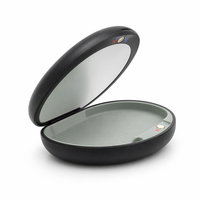 Boîte de rangement portable pour appareil orthodontique avec miroir, boîte de rangement professionnelle pour aligneurs, prothèses dentaires et protège-dents