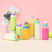 Nouvelle gourde isotherme en acier inoxydable 316, portable pour étudiants, avec double pipette, grande capacité, pour le sport