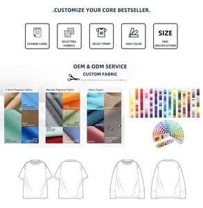 Camisetas de Algodón Extra Grandes para Hombre, Ropa Urbana con Logotipo Personalizado de Fabricantes de Ropa de Alta Calidad, Camisetas Lisas para Hombre - Product Image 3