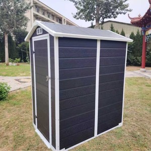 Garden Storage Shed WPC <b>Frame</b> <b>6x4</b> Ft With Window And Door For Outdoor Use - Product Image 2