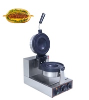 SHUANGCHI Nouvelle Machine à Hamburger UFO Commerciale Électrique, Machine à Panini, Gaufres et Gelato, en Acier Inoxydable avec Revêtement Antiadhésif 220V