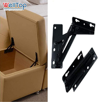 WELLTOP Neuheiten Möbel zubehör Hardware Sofa Aufbewahrung scharniere Schwarzes Bett Hebe mechanismus Feder scharnier halterung