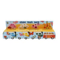Kit de culture de mini-fleurs en forme de bus, lot de 4, jardinières rétro colorées en forme de bus, ensemble cadeau tout-en-un pour la germination des graines, marguerite, calendula, coneflower