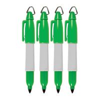Marqueur permanent miniature en plastique à pointe fine, encre indélébile noire, personnalisable avec logo, pour usage intensif