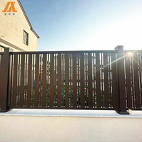 Panneaux de clôture de jardin en aluminium incurvés 3D de haute qualité, faciles à assembler, avec cadre en aluminium thermolaqué et treillis métallique pour extérieur