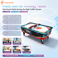 Nouvelle conception de table de hockey sur air à surface incurvée de grande taille avec fonction multi-balles, machine de notation électronique pour 2 joueurs, idéale pour les salles de jeux compétitives