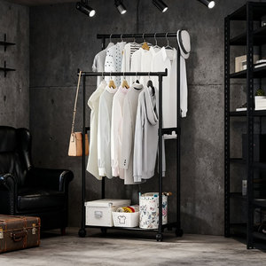 <span class=keywords><strong>Appendiabiti</strong></span> su Ruote a <span class=keywords><strong>Palo</strong></span> Singolo, Organizzatore per Vestiti e Cappelli, Asciugabiancheria Integrato, Guardaroba per Soggiorno, Montaggio Semplice - Product Image 5