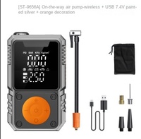 On-the-way SUITU Car Inflator Pump ABS Intelligent Digital Display Wireless Tire Inflation Battery Power Loss Emergency Start