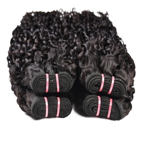 ผมมนุษย์บริสุทธิ์จากบราซิลแบบ Double Drawn Fumi Bundles Pixie Curl ผมมนุษย์บริสุทธิ์ที่ไม่ผ่านการแปรรูป - Product Image 2