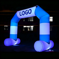 Arche gonflable imperméable personnalisée avec éclairage LED, arche publicitaire géante pour événements en plein air et promotion de marque