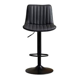 Tabouret de bar moderne avec dossier, hauteur réglable, structure métallique, pour usage domestique et commercial - Product Image 5