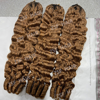Cheveux humains bouclés birmans à double trame, alignés aux cuticules, pour tresses au crochet, avec nœuds invisibles et sans nœuds, pour femmes noires